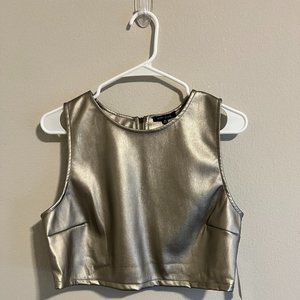 Kirious Faux Leather Crop Top - Sz XL (NWT)